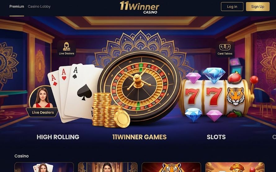 Casino games and exciting slots at 11Winner