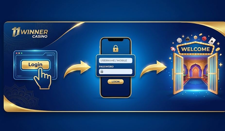 Login process for 11Winner