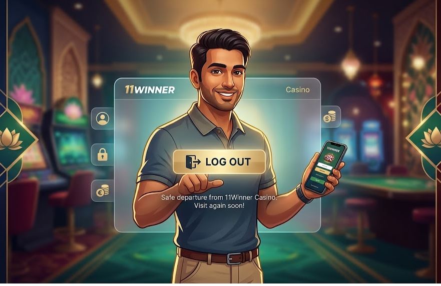 Logout instructions for 11Winner